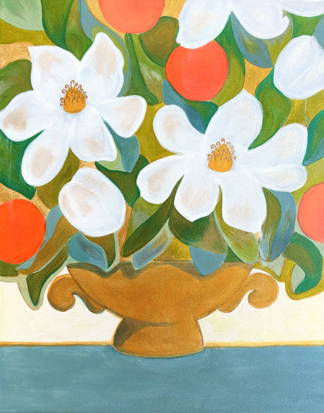 Camilla Magnolias Fine Art Print