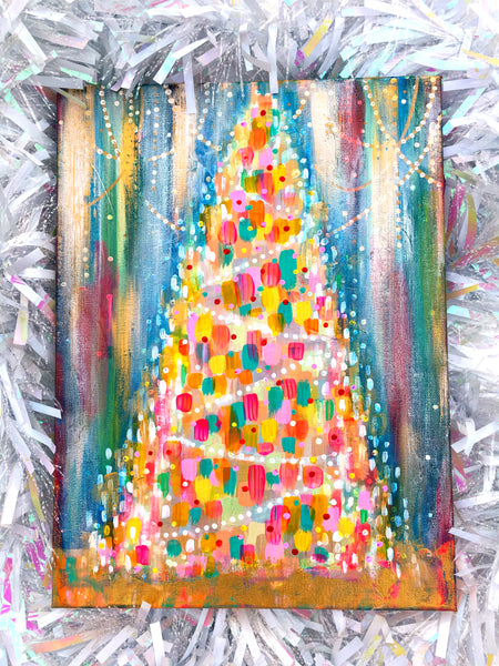 "The Merry & Bright Tree" Art Print